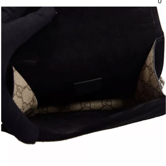 AUTHENTIC NEW GUCCI Gucci Handbag Shoulder Bag GG Supreme Canvas PVC Black Brown - Picture 5 of 7